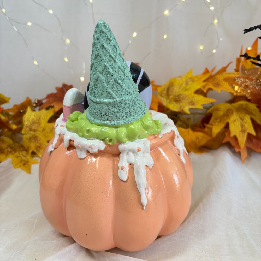 Jack-o-Lantern Figure Summerween Pastel Candy Ice Cream 9 inch Halloween NEW - Picture 6 of 6